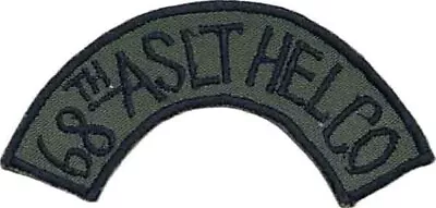 Wartime Us Army 68th Assault Helicopter Co Shoulder / Boonie Tab (1447) • $49.99