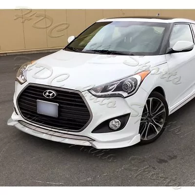 For 13-17 Hyundai Veloster Turbo Painted White Front Bumper Splitter Spoiler Lip • $82.99