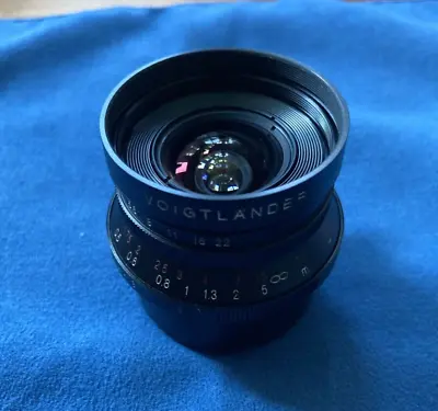 Voigtlander Color Skopar 21mm F/4 Lens Bundle Hood Viewfinder M Mount Ring • $550