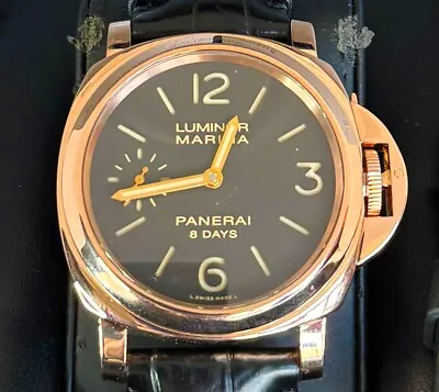 Panerai Luminor Marina 8 Days 511 Rose Gold (PAM511 / PAM00511)  With B&P • $16400