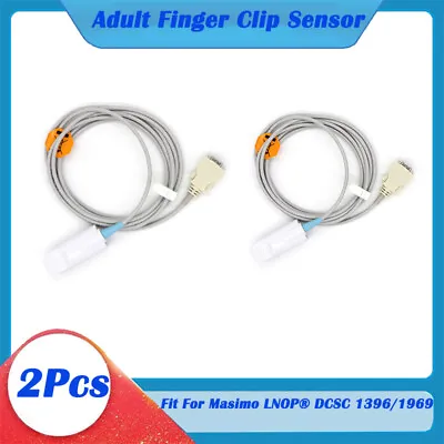 2Pcs SpO2 Sensor Adult Finger Clip Sensor 3M Compatible With MASIMO LNOP 14Pin • $61.28