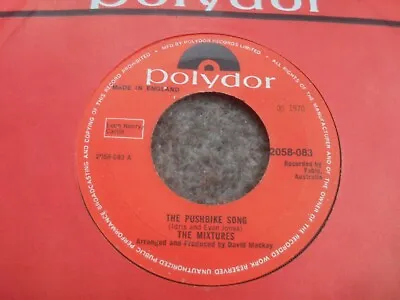 The Mixtures: The Pushbike Song 1970 Polydor 45rpm Superb Mint- • $5.04