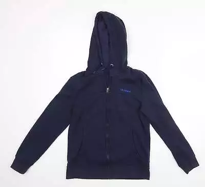 LA Gear Womens Blue Cotton Full Zip Hoodie Size 8 • £5.50