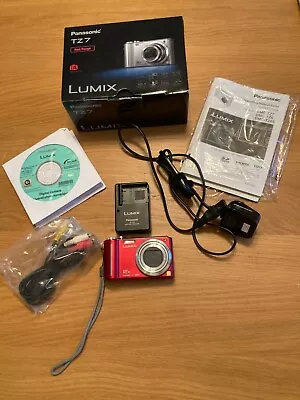 Panasonic LUMIX DMC-TZ7 10.1MP Digital Camera Boxed - Red • £75