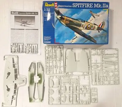 Revell 1/32 03986 Supermarine Spitfire Mk.iia (no Decals) • £17.50