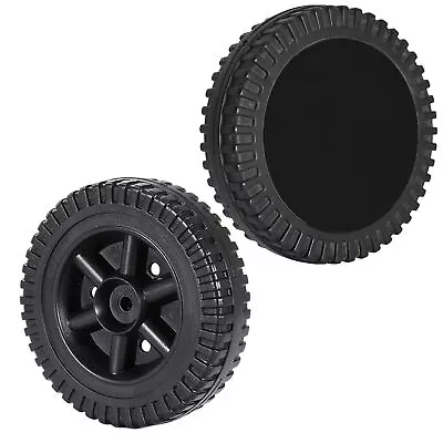 Black Grill Wheel With Cover Lightweight BBQ Burner Gas Replacement Part 6 Inch • $21.74