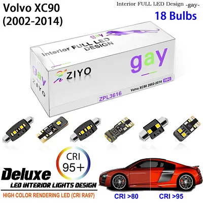 18pcs LED Interior Light Upgrade For Volvo XC90 2002-2014 White Light Bulbs Kit • $22.68
