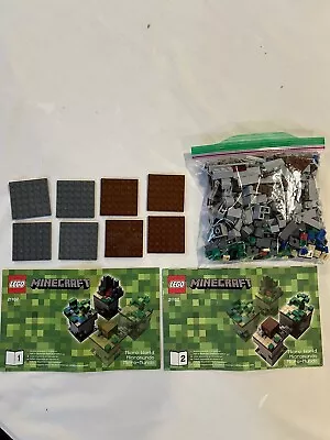 LEGO 21102 Minecraft Micro World The Forest 100% Complete W Minifigs & Manuals • $29.99