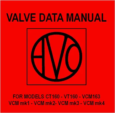 Avo Valve Data Manual - DVD - Characteristics Meter Tube Tester - All AVO Models • £9.95
