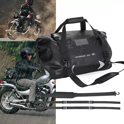 40L Motorcycle Travel Dry Bag Waterproof Duffle Bag Luggage Rear Seat Tail Bag • $55.99
