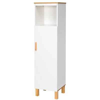 $46.99 • Buy Tall Bathroom Floor Cabinet With 3 Shelves And Storage Cabinet Organizer Rack
