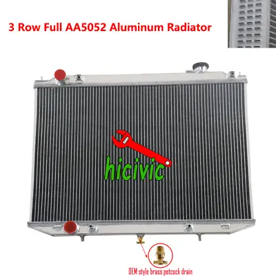 $199 • Buy 3 Row AA5052 Aluminum Radiator For Navara D22 2.5L YD25DDTi Turbo Diesel 2007-19