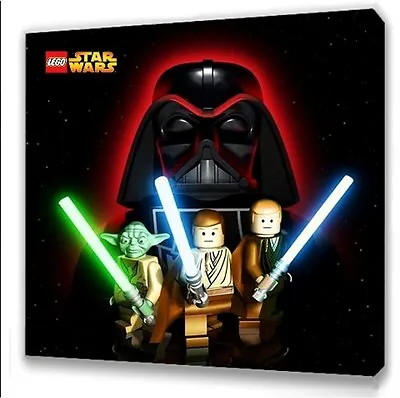 £7.49 • Buy LEGO STAR WARS KIDS BEDROOM CANVAS PICTURE 25 X 25cm