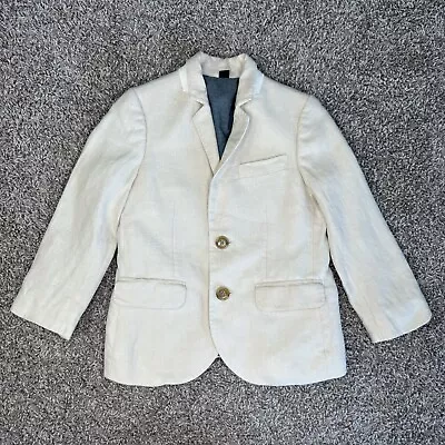 Crewcuts J. Crew Ludlow Sport Coat Size 4 Tan Blazer Jacket Linen • $25