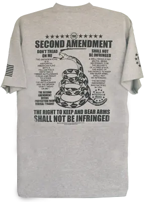 Second Amendment Militia Gadsden Flag Right To Bear Arms T-Shirt Liberty Freedom • $19.99