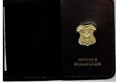 New Jersey PBA Officer's Grandfather Wallet (Gold Plated Mini Pin Included) • $29.95