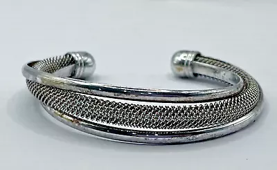 Tiffany & Co Sterling Silver 925 Dream Mesh Classic Cuff Bangle Bracelet T&C • $199