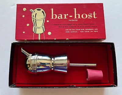 Vintage Bar-Host Jigger Measure Bottle Spout Measure Original Box Rum Gin Vodka. • $31.99