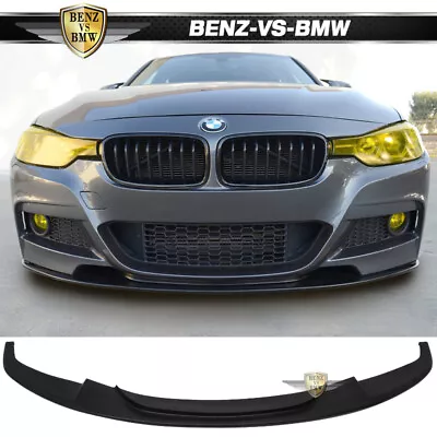 Fit 12-18 BMW F30 3-Series M-Sport M-Tech DP Style Front Bumper Lip Spoiler - PU • $178.87