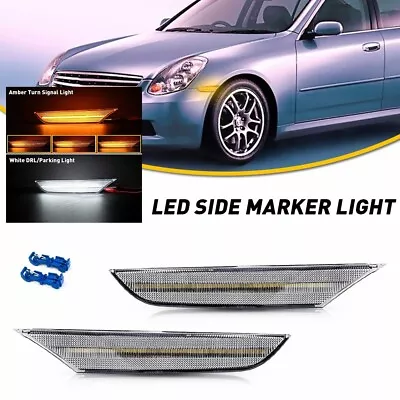 For 03-06 G35 Infiniti Nissan 01-06 Skyline LED Side Marker Dynamic Signal Light • $30.99