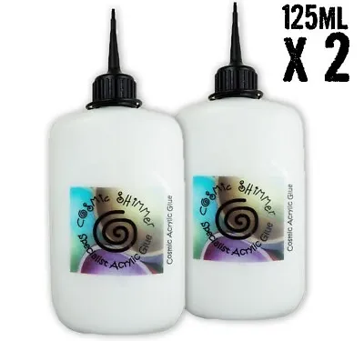 COSMIC SHIMMER ACRYLIC GLUE (DRIES CLEAR) 125ML X 2 - ONLY £19.95 - FREE UK P&P • £19.95