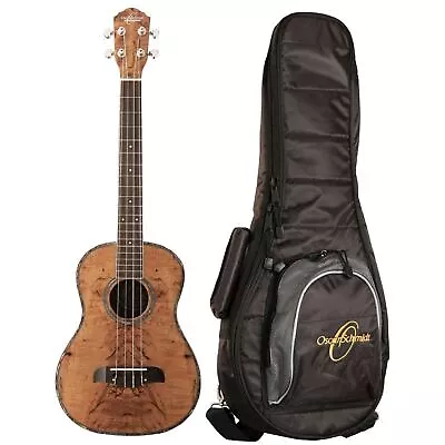 Oscar Schmidt OU57K Spalted Mango Baritone Ukulele With Gig Bag • $440.10