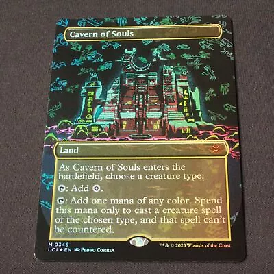 MTG The Lost Caverns Of Ixalan LCI FOIL Cavern Of Souls 0345 Borderless NM • $52.99