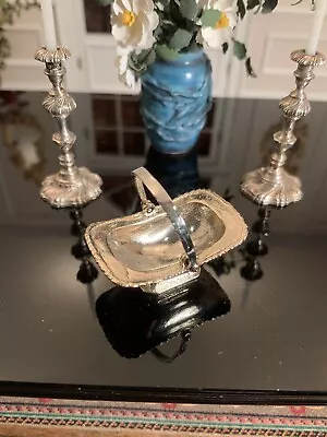 Vintage Eugene Kupjack Sterling Silver Bread Basket Dollhouse Miniature • $49.99