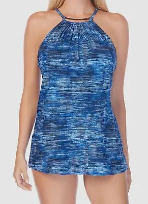 $230 Magicsuit Women's Blue Parker Skirted One-Piece Swimsuit Swimwear Size 6 • $54.38