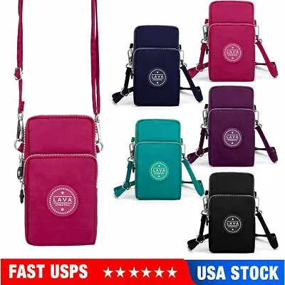 $8.36 • Buy Women Cell Phone Purse Wallet Handbag Case Small Shoulder Bag Cross-body Pouch