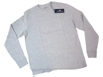 Vineyard Vines Men's T-Shirt Long Sleeve Pocket Cotton Gray Size: Medium New • $16.95