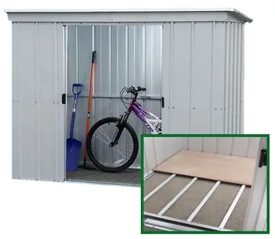 10x4 METAL GARDEN SHED FLOOR FRAME YARDMASTER SHED 10ft X 4ft PENT STEEL STORE • £424.94