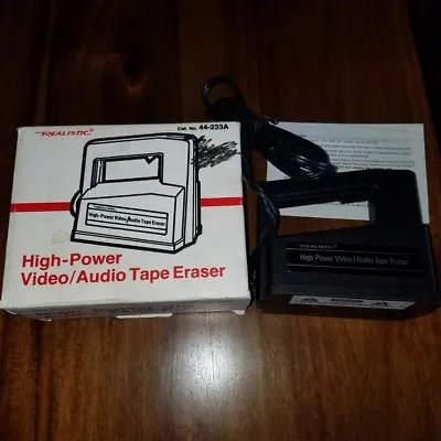 Realistic High Power Video / Audio Tape Eraser • $56.91
