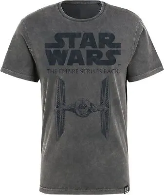 $27.82 • Buy Star Wars T-Shirt Empire Strikes Back Tie Fighter Men Cotton Grey T-Shirt