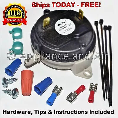 Modine® Hot Dawg® Vacuum Pressure Switch HD75AS HD75AH - Ships FREE TODAY! • $59.95