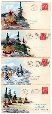 #657 Sullivan Expedition FDCs Set/ 12 A.O Henry Hand-Painted Native American • $325