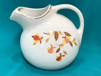 Vintage HALL's AUTUMN LEAF JEWEL TEA Round Ball Pitcher • $22.95