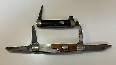 Lot Of 2 Knives Maher & Grosh Toledo Ohio U.S.A 4 Blade- Marshall Wells 3 Blade • $14.99