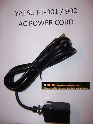 Power Cord Yaesu Ft-901/902 Series  ***custom Made New!***fast Free M-f Shipping • $79.93