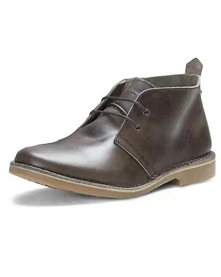 £37.69 • Buy JACK & JONES Leather Gobi Desert Boots Mens Chocolate Brown Shoes Casual Boot