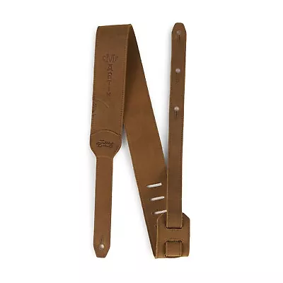 Luxe By Martin A0147 Saddleback Leather Guitar Strap Tobacco Tan • $124.99