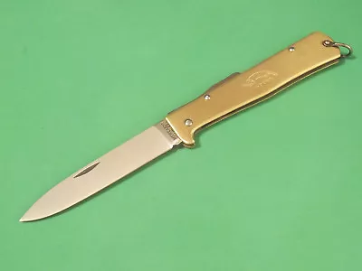 OTTER-Messer MERCATOR 10726R Brass S.S. Lockback Knife 4 3/8  Closed Germany NEW • $56.99