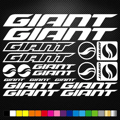 FITS Giant Vinyl Stickers Sheet Bike Frame Cycle Cycling Bicycle Mtb Road • $8.29