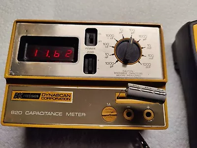 BK Precision Model 820 Capacitance Meter Circa 1978 • $15.95