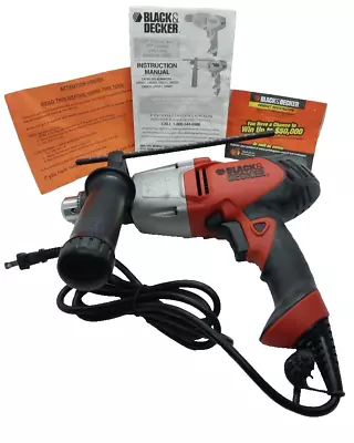 Black & Decker DR650 1/2” Corded 6.5A Electric Hammer Drill Tool On (CGM027869) • $59.99