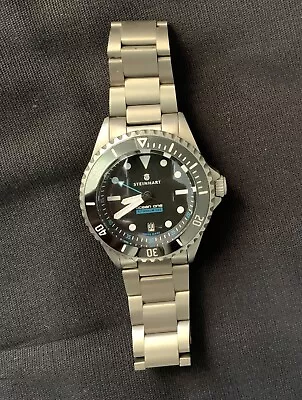 Steinhart Ocean One Titanium 500 Premium Ceramic Automatic Diver Black Watch • $500