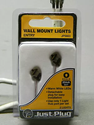 WOODLAND SCENICS ENTRY WALL MOUNT LIGHTS 2 PACK O GAUGE Train JP5663 WDS5663 NEW • $14.84