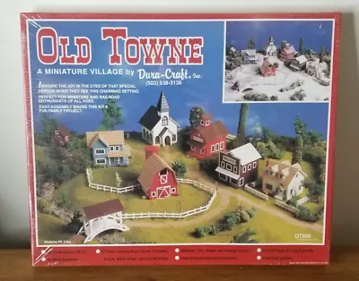 VINTAGE Old Towne - A Miniature Village By Dura-Craft - SEALED • $16.99
