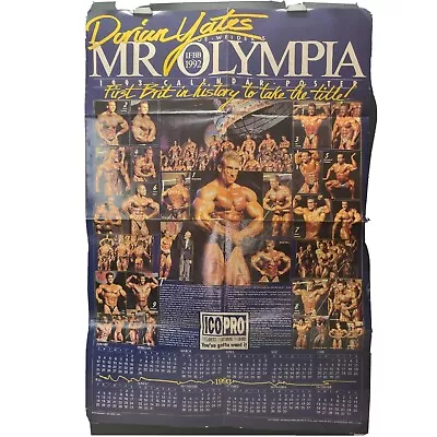 Joe Weider's Mr Olympia 1992 Dorian Yates Poster Calendar Top 10  • £28.80