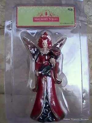 Christmas Village Mayberry Street Accessories-Red Fairy Figurine • $4.43